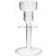 Nordic Long Stem Glass Cylinder Candle Holder Glass Candle Vessel Candlestick For Home Decor