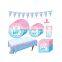 Disposable blue kiddies theme birthday party disposable napkin cutlery paper set plate tray cup
