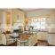 Luxury custom wood transitional style antique white oak kitchen sink cabinet