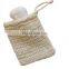 Foaming and Drying The Soap Massage & Peeling Use Natural Sisal Soap Saver Exfoliating Bag with Drawstring