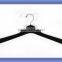 Textile use high quality black plastic clothes coat hanger