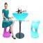 led glowing chair /16 color changing bar high chair battery operated power color changing illuminated led tall bar chair