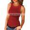 Sleeveless Basic Casual Camisole Top Shirt Slim Knit Fitness Women's Tank Tops