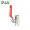 IFAN Factory Price Long Handle Female Threaded Brass Ball Valve Water Valve for Plumbing System