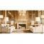 Hengzhi Modern Lattice Glass Design Indoor pendant lamp LATTICE TIERED ROUND CHANDELIER for Dining Room Villa