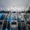 Modern custom hotel entrance long coloured art deco glass tube pendant chandelier lighting fixture