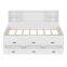 White Modern Wooden Storage Double Bed