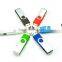 Red / Yellow 1gb / 2gb / 4gb Swivel Metal OTG Flash Drive