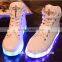 girls light flashing running rechargeable Luminous led shoes