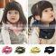 Fashion Cute Polka Dot Printed Kids Girls Cotton Knitted Circle Loop Infinity Scarf