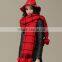 New Design Checked Plaid Acrylic Ball Fashion Ladies Winter Scarf