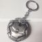 Custom metal car logo keychain ,helmet keychain ,antique silver with key ring fiting