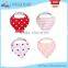 WZ-MS-1913 new design print white french terry waterproof baby bandana bibs