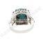 Turquoise cushion & amethyst round gemstone ring,sterling silver 925 rings wholesale jewelry