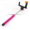 Z07-5 plus Extendable Handheld Monopod cable take pole selfie stick for IOS Android smart phone