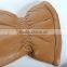 Customized warm girls leather mittens with fake fur lining