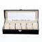 6 Slot Wooden Watch Display Box With Lock Free Shipping.