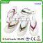 Latest design white crystal Women Fancy Custom flip flops