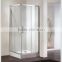 Corner frame sliding glass shower cabin shower door with tray
