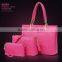 New arrival purses and handbags fashion alligator 3pcs is one set crocodile leather bag set
