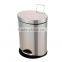 double wall stainless steel trash can with inner barrel