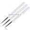 New Fashion White 3pcs Nail Brush Drawing Pen Dotting Pen Nail Art Pen