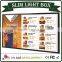 slim light box a3 customized DC 12V for Adverting, Poster, Restaurant, Etc