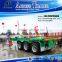 top quality 2 axles skeleton/flatbed cimc type container 20ft truck trailer