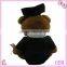 Hot selling EN71 stuffed and plush graduation teddy beay toy for kids