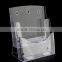 Customized Logo /Size /Color 2 Tier Acrylic Leaflet Holder