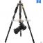 QZSD-Q888C Portable carbon fiber camera tripod with gimbal head, Professional Studio DSLR camera tripod factory price