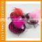 PGHD0690 Wholesale mixed color mini glitter hats feather hair clips for kids