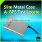 Silver External micro gps car tracker with engine cut off