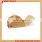 Plain white square cardboard pizza box