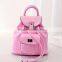 Korean Candy Color PU Fashion Backpack With Turn Lock
