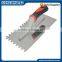 GZ concord tools 280*120*0.7mm Stainelss Steel U Notched Plastic Handle Plastering Trowel