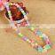 Fashion charm jewelry candy color diy acrylic children necklace