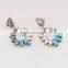 Hot New Products 2016  in spanish murano charm crystal large hole beads european charm circle earring for women