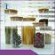 Hot-selling cheap 1kg glass jar with bamboo lid