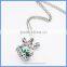 Wholesale Dove Peace Symbol Metal Cage Chime Box Musical Sound Ball Pendant Pregnancy Necklaces For Women BAC-M050