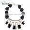 Latest Design fashion bib choker black crystal necklace female necklace jewelry