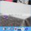 Polyester table cloth and organza overlay table cover