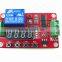 FRM02 DC 12V 24V delay on/off Cycle timer switch on/off self-locking Multifunction electric relay module red voltmeter display