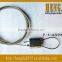 Screw gripper suspended cable with clamps