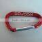 custom aluminum flat carabiner for bag