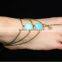 Boho Turquoise Bead BAREFOOT SANDAL BEACH JEWELRY ANKLET FOOT TOE RING Bracelet