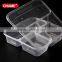 Clear plastic food container disposable fast food lunch container