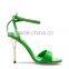 Popular one strap sandals sexy lady high heel shoes