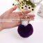 Handbag Accessories Rabbit Fur Ball Pom Pom Keychain Car Keyring