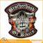 2016 hot sales custom embroidery logo designs custom fashion clothing self-adhesive embroidery patch